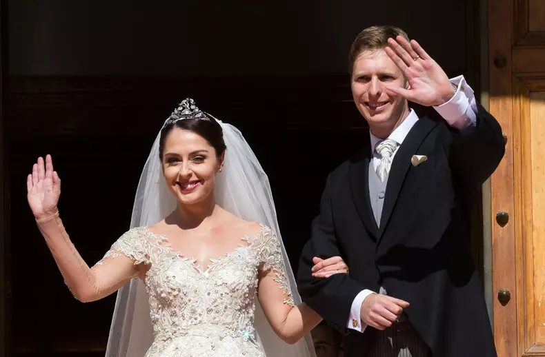 Le mariage du prince Leka II d'Albanie et d'Elia Zaharia à Tirana