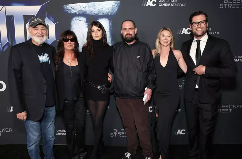 Rob Reiner is pictured with family including son, Nick on September 9, 2025 **FILE PHOTOS**