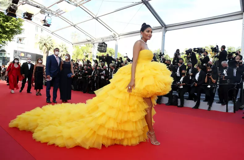 Montée des marches du film "Annette" pour la cérémonie d'ouverture du 74ème Festival International du Film de Cannes