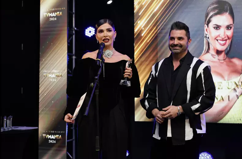 Alina Puscas si Pepe la Premiile TVmania 2024