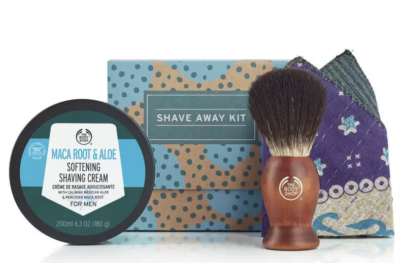 Set pentru bărbierit, The Body Shop, Shave Away Kit, 148 lei