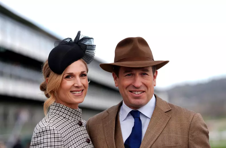 File photo dated 13/03/26 of Peter Phillips and Harriet Sperling on day four of the 2026 Cheltenham Festival at Cheltenham Racecourse. The late Queen Elizabeth II's eldest grandson will tie the knot with NHS nurse Ms Sperling in a private ceremony at All