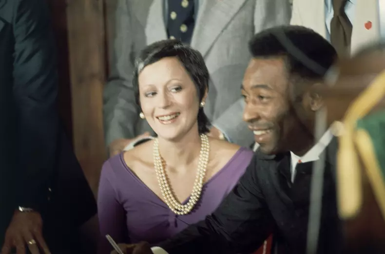 Pele with his wife Rose