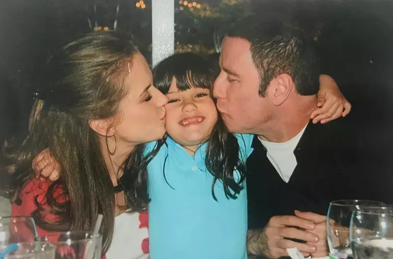 Kelly Preston, John Travolta și fiica lor Ella
