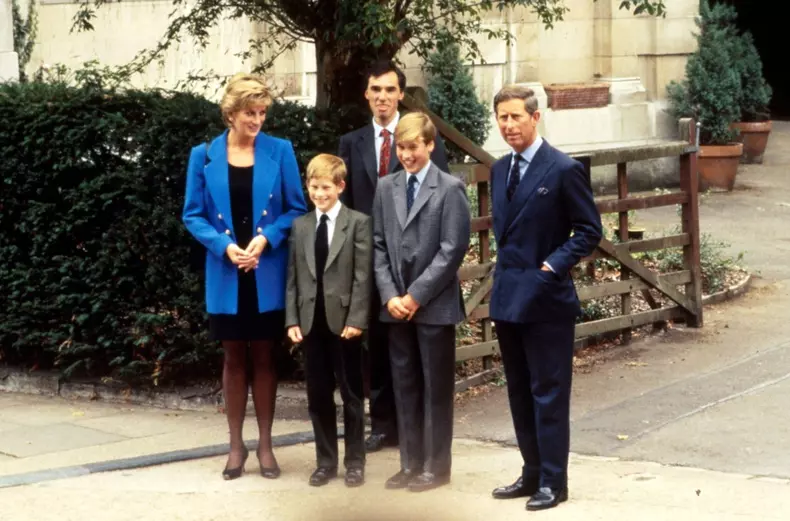 Prince Charles, Princess Diana with their children William and Harry© Mike Randolf / Retna UKCredit all uses