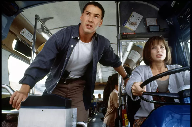 Keanu Reeves şi Sandra Bullock