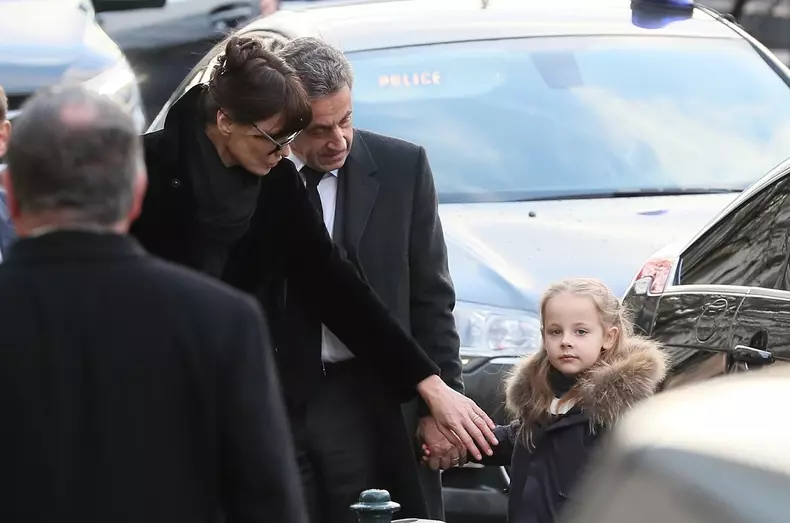 Obsčques de Andrée Sarkozy (mčre de N. Sarkozy), dite Dadue née