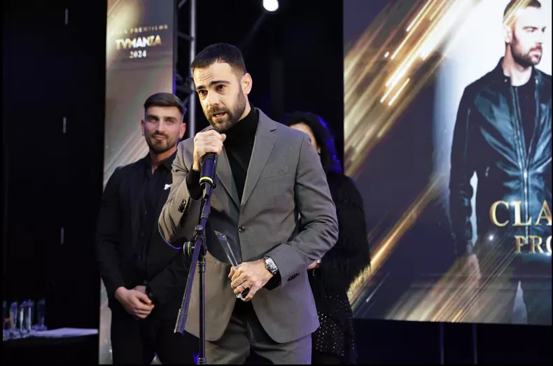 Denis Hanganu la Premiile TVmania 2024