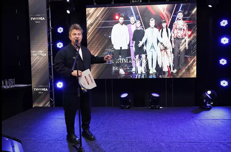 Pavel Bartos la Premiile TVmania 2024