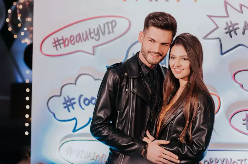 Cele mai frumoase imagini de la VIVA Influencers Party 2018 - Eduard Sanda si iubita lui