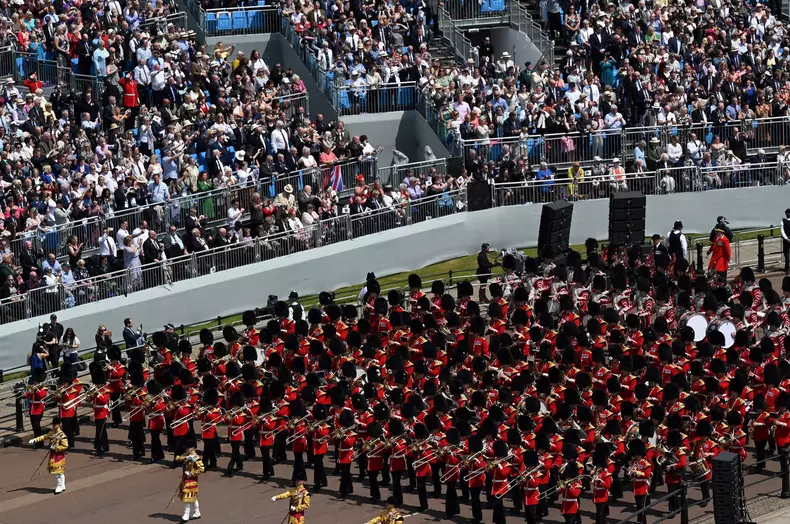 Trooping The Colour - The Queen's Birthday Parade, London, UK - 02 Jun 2022
