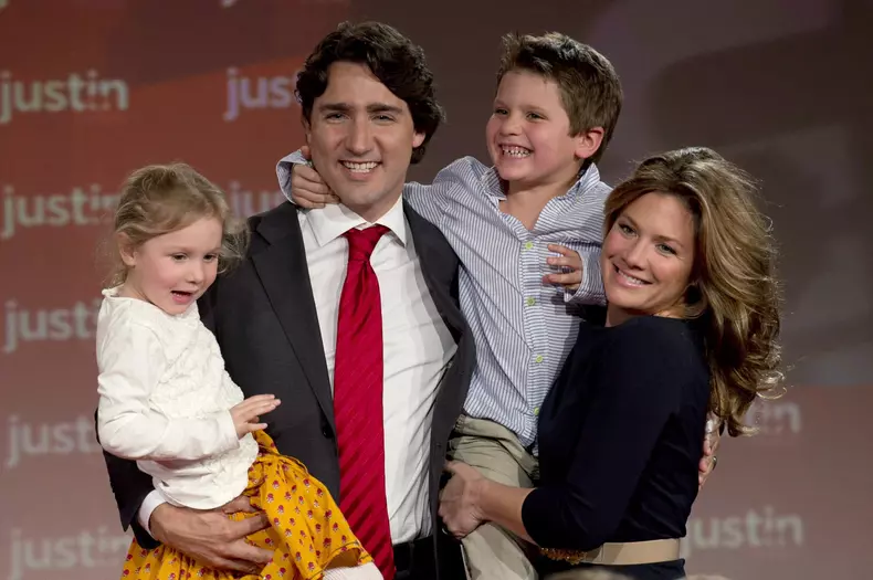 Justin Trudeau si familia