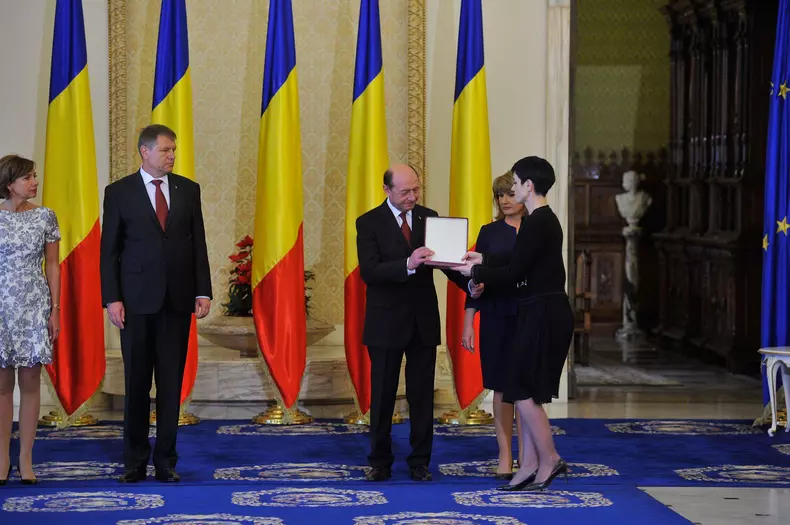 Delia Dinu si Traian Băsescu (1)
