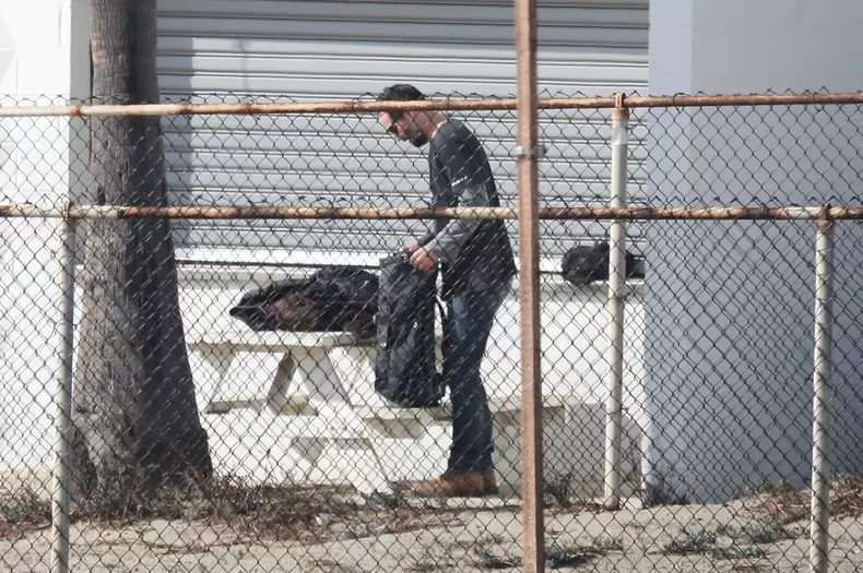 *EXCLUSIVE* Keanu Reeves shows off his very fit bod at 56 as he goes for a swim in Malibu **WEB EMBARGO UNTIL 12:15 PST on January 6, 2021**