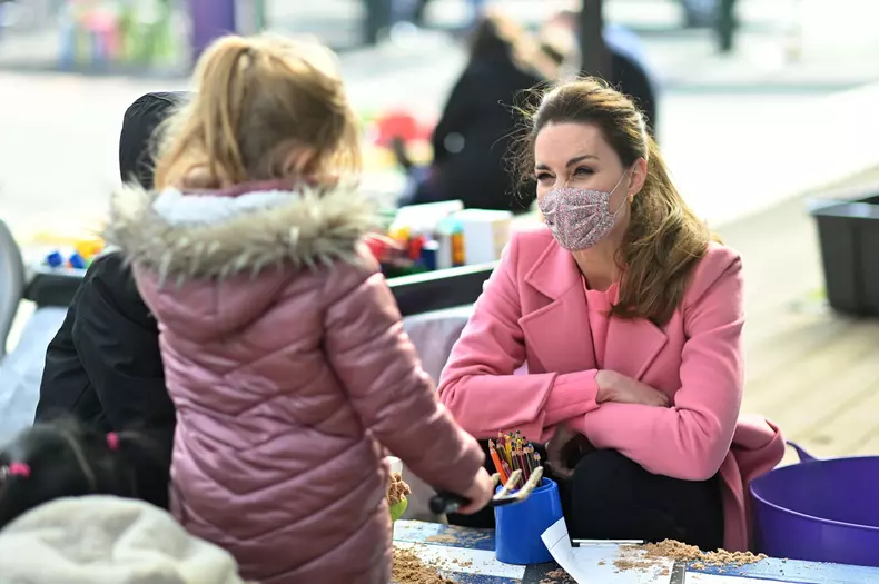 Prince William, Duke of Cambridge and Catherine, Duchess of Cambridge visit School21, London, UK - 11 Mar 2021