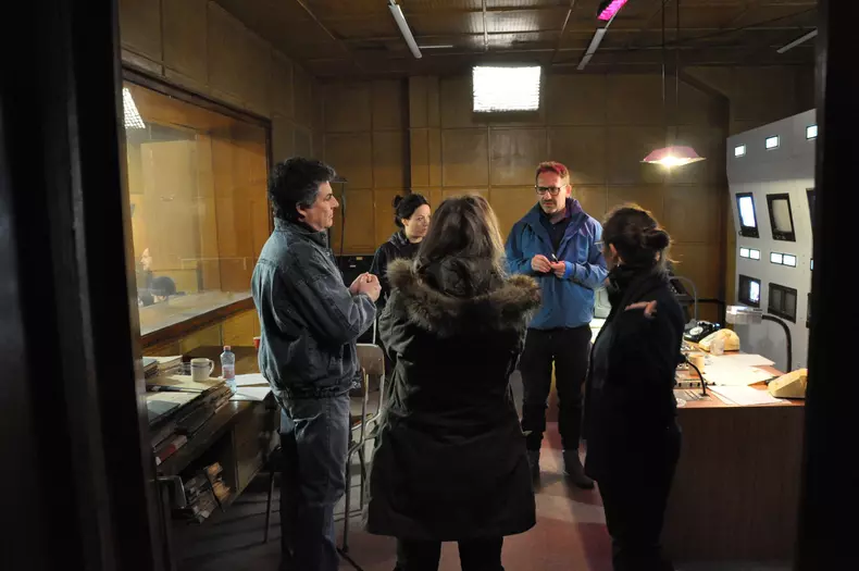 Regizorul Bogdan Mureșanu, la filmările „Anul Nou care n-a fost”