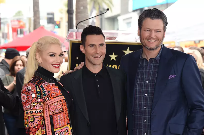 Adam Levine Gwen Stefani Blake Shelton