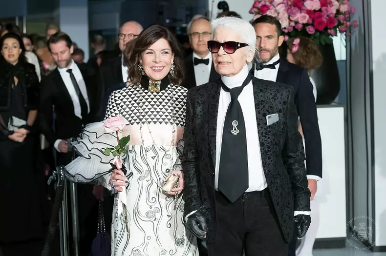 Prințesa Caroline de Hanovre și Karl Lagerfeld