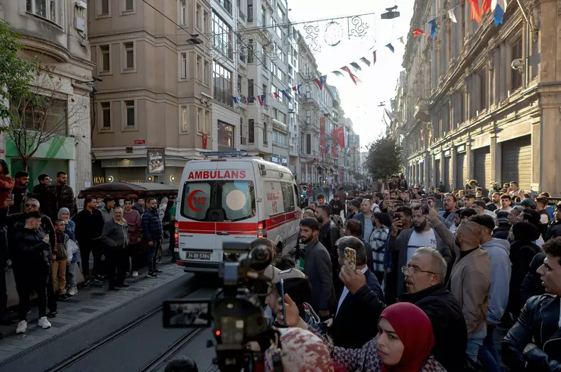 Bomb attack on Istiklal street in Istanbul, Turkey - 13 Nov 2022