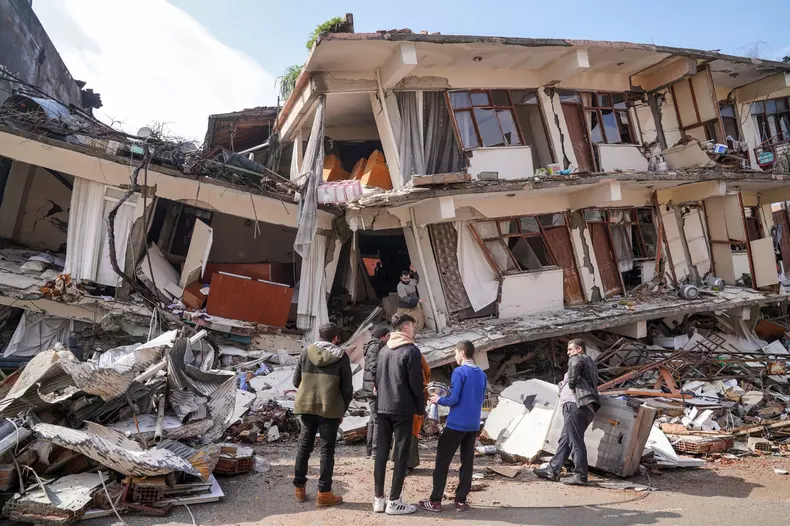 Earthquake aftermath in Turkey