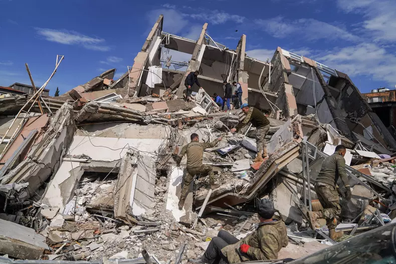 Earthquake aftermath in Turkey