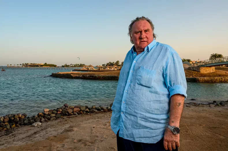 Gerard Depardieu Posing - El Gouna