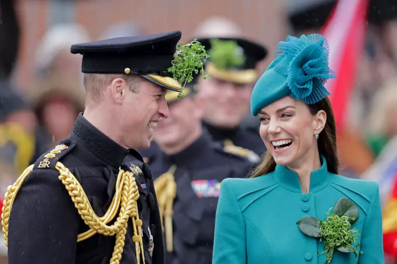Prince William and Kate Middleton at St.Patrick's Day Parade