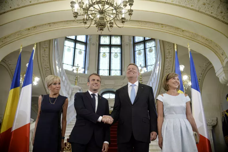 Brigitte Macron Emauel Macron Klaus Iohannis Carmen Iohannis