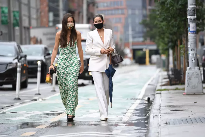 Street Style, Spring/Summer 2022, New York Fashion Week, New York, USA - 09 Sep 2021