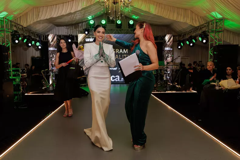 Adelina Pestrițu, desemnată Instagram Personality la Premiile Unica.ro 2024