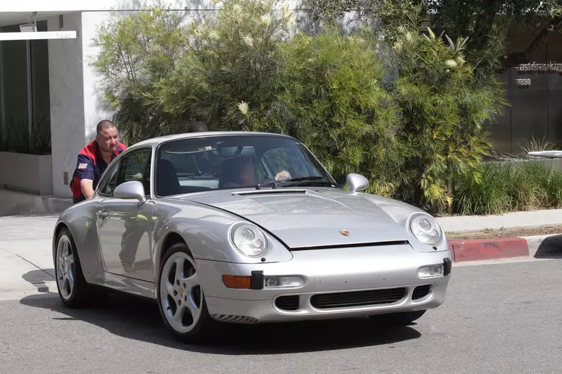 *EXCLUSIVE* Bianca Censori's new Porsche 911 towed in West Hollywood