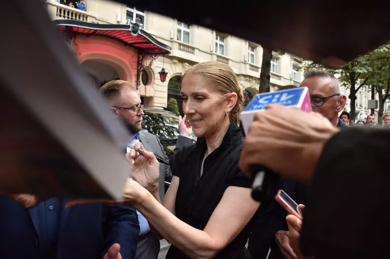 Celine Dion Leaves Her Hotel - Paris