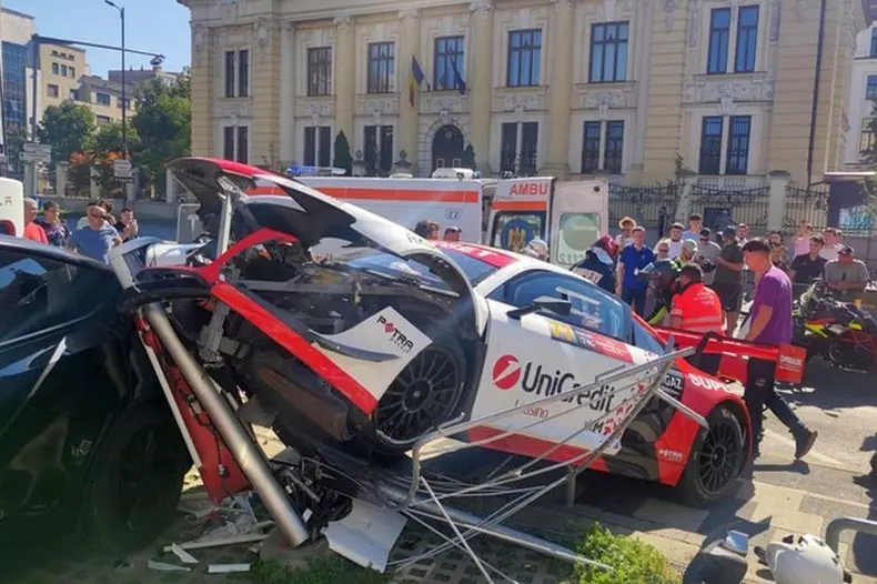 Marco Leu accident Timișoara Super Rally (3)
