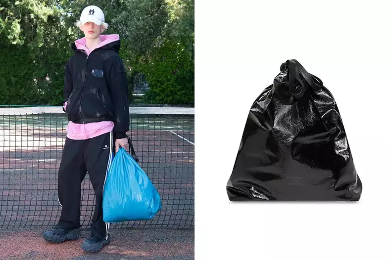 Balenciaga geantă sac de gunoi