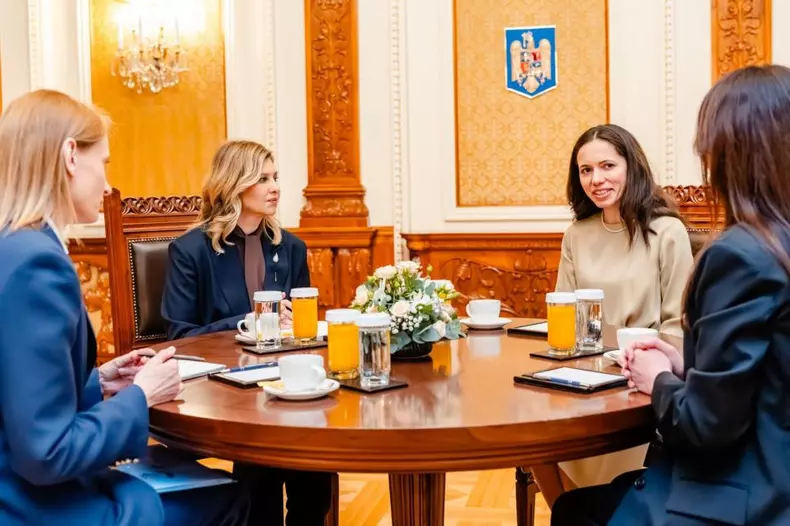 Mirabela Grădinaru și Olena Zelenska s-au întâlnit la Cotroceni (2)