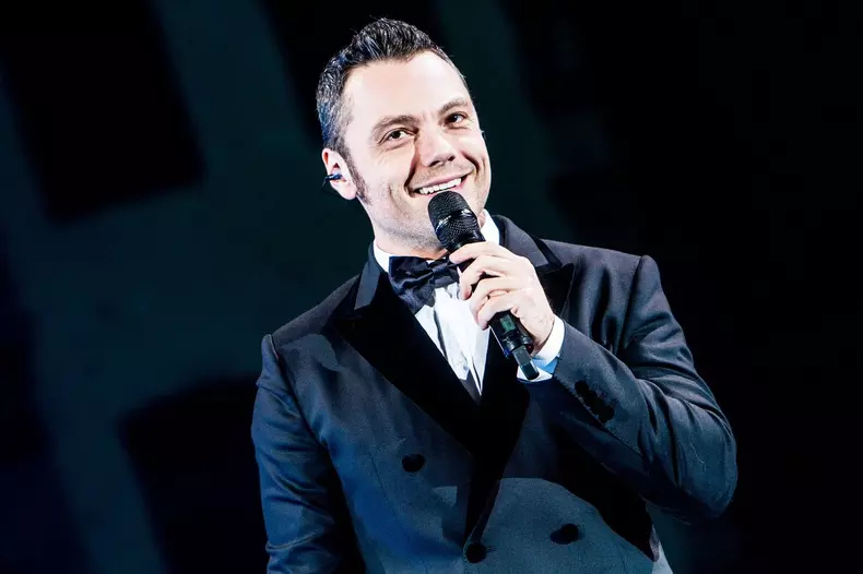 Italian singer Tiziano Ferro performs live in Milano, Italy