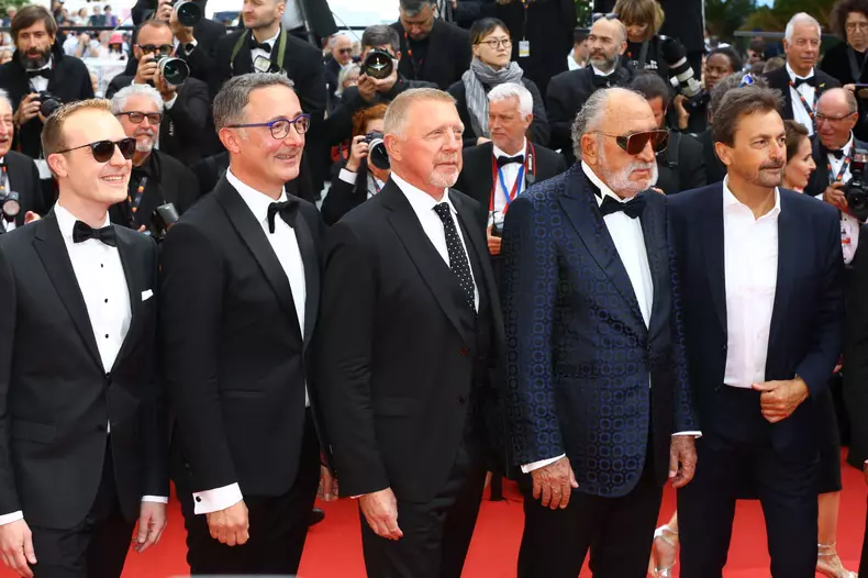Cristian Pascariu, Tudor Giurgiu, Boris Becker, Ion Țiriac, Henri Leconte