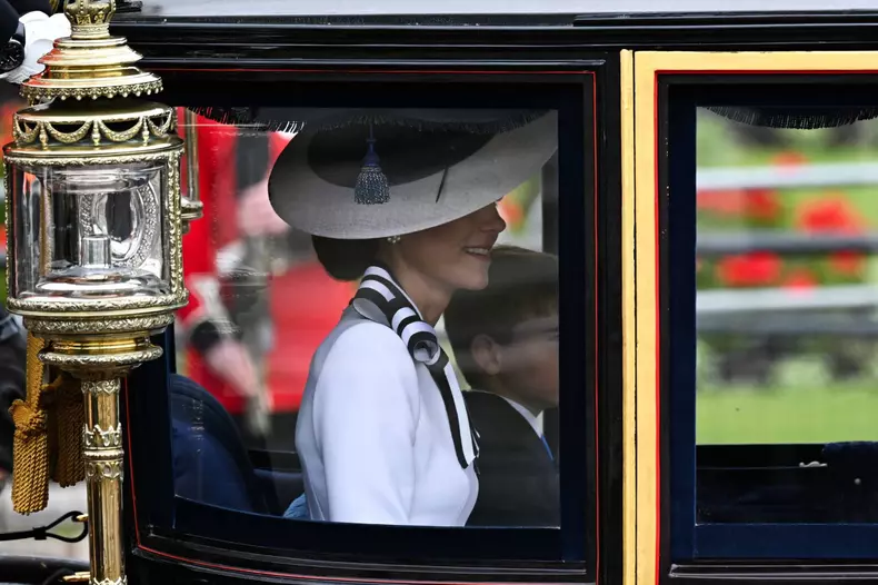 Princess of Wales Kate Middleton appears in public for the first time in months