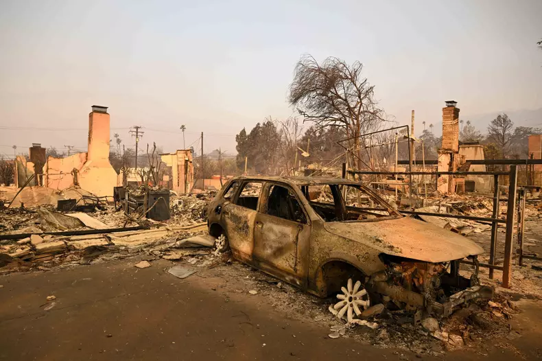 Eaton wildfire in Los Angeles