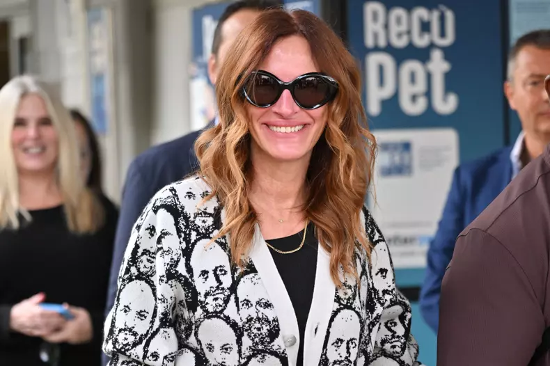 Venise Julia Roberts Airport Arrivals JR