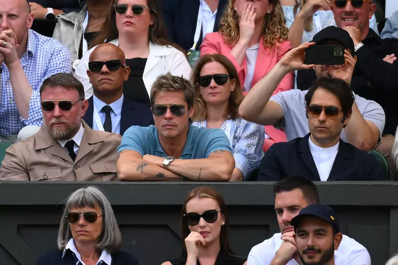 Wimbledon - Brad Pitt Attends Men's Final