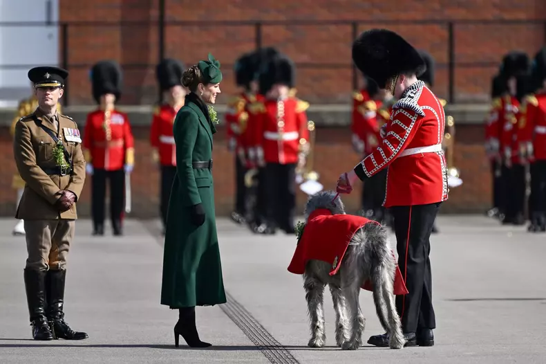 The Princess of Wales Attends The Irish Guards’ St Patrick’s Day Parade