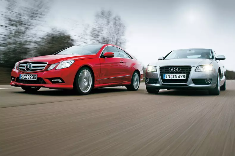 Audi A5 vs Mercedes clasa E Coupe – Conflictul splendorii