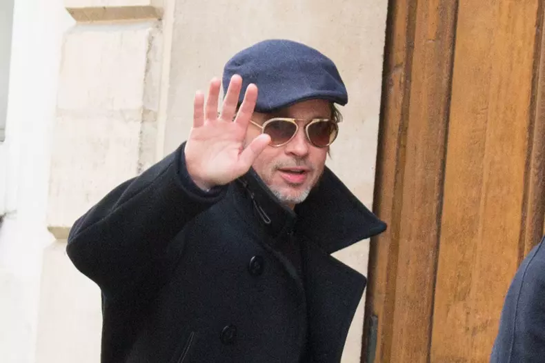 Brad Pitt Out And About - Paris