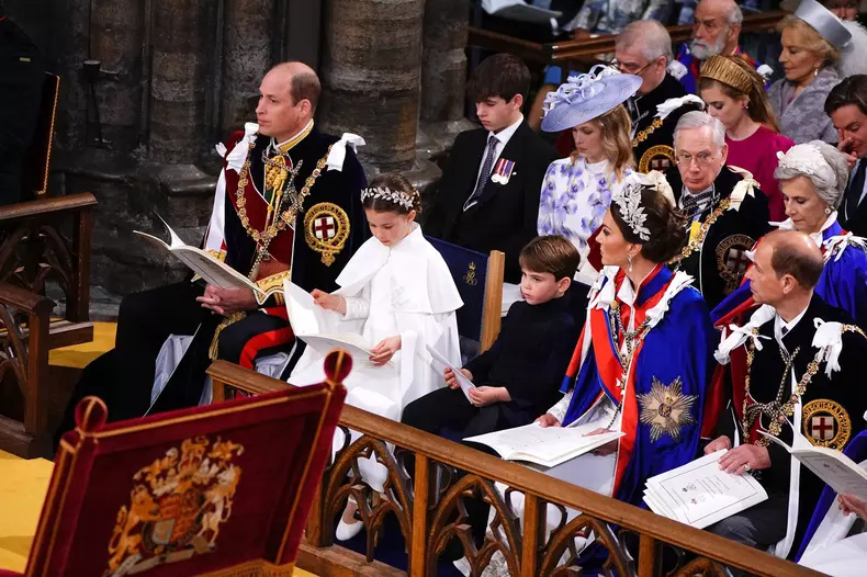 The Coronation of King Charles III and Queen Camilla at Westminster Abbey, London.