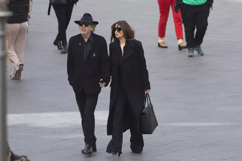 PREMIUM EXCLUSIVE: Tim Burton and Monica Bellucci go public as a couple for the first time on a romantic trip to Madrid