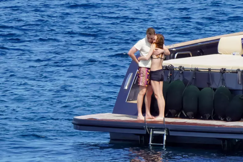 PREMIUM EXCLUSIVE: Ooh La La! Phoebe Dynevor puts on a sizzling display for fiancee Cameron Fuller as the loved-up couple make the most of the sunshine in the South of France