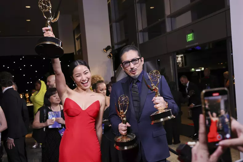 76th Emmy Awards - Trophy Table
