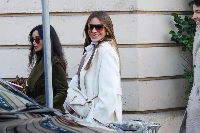 Sofia Vergara enjoys the sights and sounds of Paris with her son and a friend!