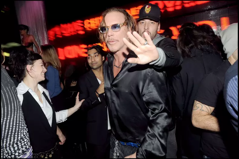 MICKEY ROURKE ET DAVID LACHAPELLE AU VIP ROOM